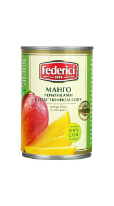 Манго Federici ломтиками в собственном соку 425мл