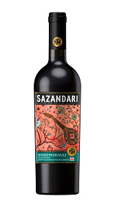 Вино Sazandari, Kindzmarauli красное полусладкое 12% 0,75л