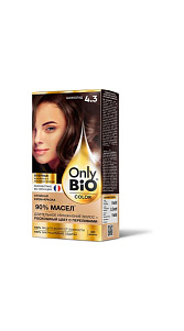 Краска для волос Only Bio Color тон 4.3 Шоколад 115мл