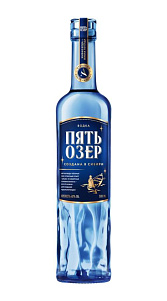 Водка Пять озер 40% 0.5л