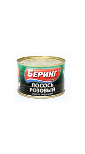 Лосось розовый Беринг горбуша натуральная 245г