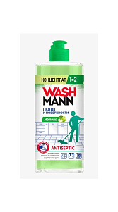 Средство для мытья полов Wash Mann Яблоко 1000г