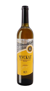 Вино Gold Collection, Мускат белое полусладкое 12% 0,7л