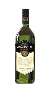 Вино Rubin Grasevina белое сух 11.5% 1л