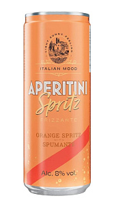 Напиток спиртной Aperitini, Spritz Frizzante Апельсин 8% 0,33л
