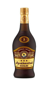 Коньяк Армянский 3 звезды 40% 0.5л