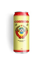 Пиво Совпиво Сделано по ГОСТ светлое, фильтр, пастериз 4,0% 0,45л