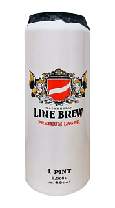 Пиво Line Brew Premium Lager светлое 4.8% 0.568л