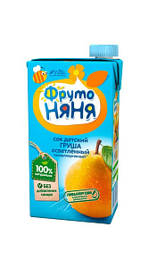 Сок ФрутоНяня  Груша осветленный 500мл