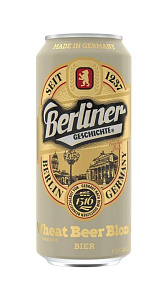 Пиво Berliner Geschichte, Wheat Beer Blond, светлое фильтрованное 5,2% 0,5л.