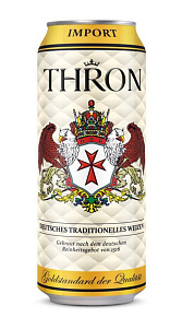 Пиво Thron Weizen светлое нефильтрованное 0.5л