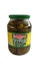 Огурцы Давыдовский продукт консервированные с зеленью в заливке 950г