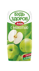 Нектар Будь здоров Яблочный с мякотью 200мл