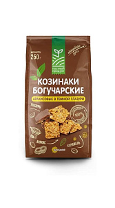 Козинак Богучарский арахисовый в темной глазури 250г