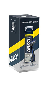 Подарочный набор Arko пена для бритья Force 200мл+станок System3