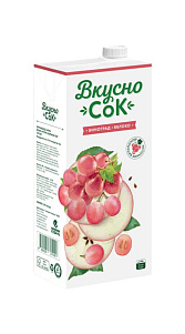 Напиток сокосодержащий Вкусно Сок Виноград яблоко 0.95л