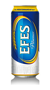 Пиво Efes Pilsener светлое 5.0% 0.45л