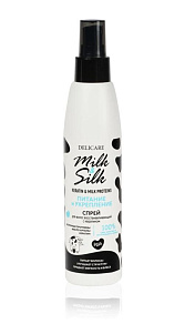 Спрей для волос Delicare Milk&Silk Кератиновый 200мл
