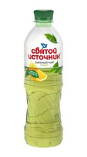 Холодный зеленый чай Святой Источник Лимон 1л
