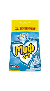 Стиральный порошок Миф 3в1 Морозная свежесть автомат 4кг