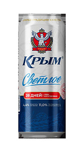 Пиво Крым светлое фильтрованное 4,4% 0,45л