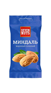 Миндаль Seven Nuts жареный соленый 50г