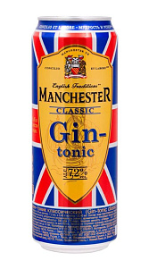 Коктейль Manchester Gin-tonic Classic 7.2% 0,45л