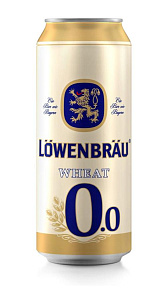 Пивной напиток Lowenbrau Wheat безалкогольный нефильтрованный  0,45Л