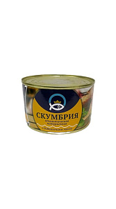 Скумбрия атлантическая с добавлением масла 240г