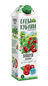 Нектар Сады Кубани Вишня-яблоко 1л