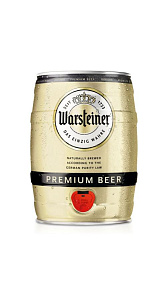 Пиво Warsteiner Premium beer светлое пастеризованное 5л