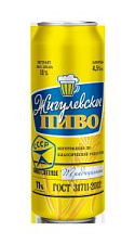 Пиво Жигулевское традиционное светлое пастеризованное 4,5% 0,45л