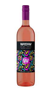 Вино WooW Malbec-Merlot Rose розовое сл 10,5% 0.75л