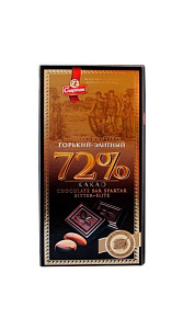 Шоколад Спартак Горький элитный 72% 90г