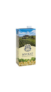 Вино столовое Мускат белое полусладкое кр10-12% 1л.