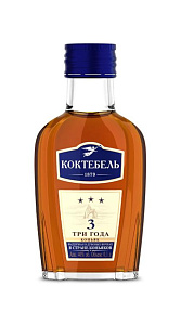 Коньяк Коктебель, 3 года, 0,1л.