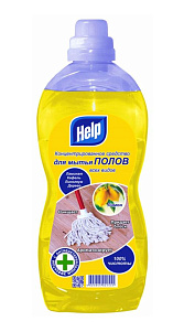 Средство для мытья полов Help Лимон концетрированное 1л