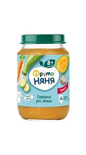 Пюре Фрутоняня Говядина рис и овощи с 8мес 190г