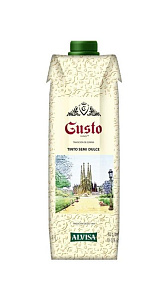 Вино Gusto, столовое красное полусладкое 10-12% 1л