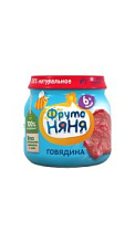 Пюре ФрутоНяня из говядины 6мес+ 80г