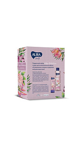 Подарочный набор Aura Extra Nutrition Крем-гель для душа 250мл+Крем для рук 75мл 