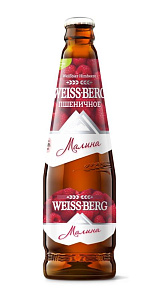 Пивной напиток Weissberg Малина пшеничное 4.0% 0.5л