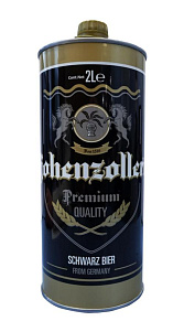 Пиво Hohenzollern Schwarzbier тёмное пастеризованное 4.5% 2л