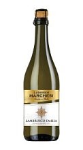 Вино игристое Ludovico Marchesi, Lambrusco Emilia белое полусладкое 8% 0,75л