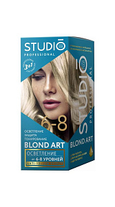 Краска для волос Studio professional Blond Art до 6-8 уровней осветвления 