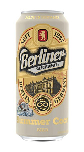 Пивной напиток Berliner Geschichte Летний Кокос светлый 2.5% 0.5л