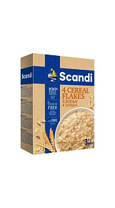 Хлопья Scandi 4 злака 400г