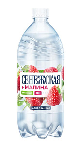 Газированный напиток Сенежская Малина безалкогольный 1л