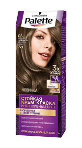 Краска для волос Palette тон C6 Холодный средне-русый 110мл 