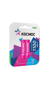 Аккумуляторы Космос Ni-MH ААА 1100mAh 2шт